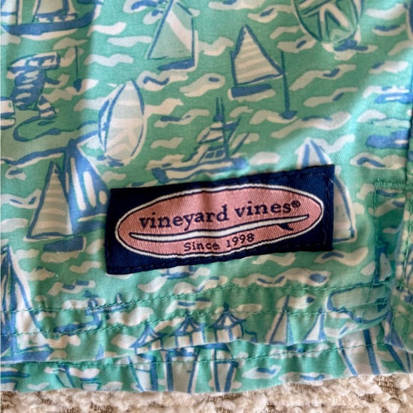 Vineyard Vines, Boys' Printed Chappy Swim Trunks, Size Large - Picture 3 of 6